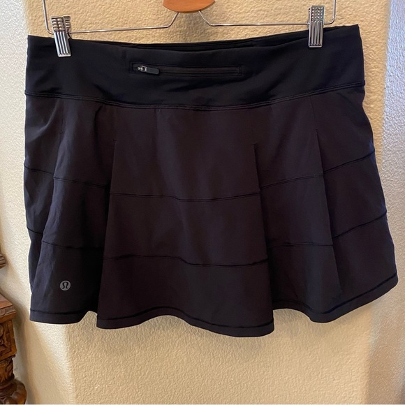 LULULEMON Women Black Tennis Athletic Skort Size 10 - Picture 3 of 7